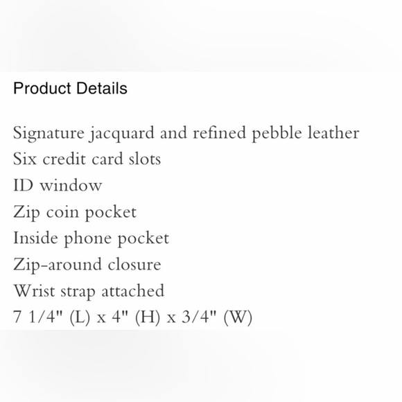 Coach Dempsey zip wallet- light blue - Picture 10 of 10